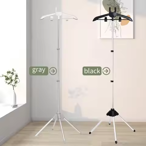 Handheld Steam Hanger Foldable Steamer Rack Adjustable Standing Garment Steamer Rack for Clothes Iro