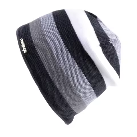 Men's Skullies Hat Bonnet Winter Beanie Knitted Wool Hat Plus Velvet Cap Thicker Stripe Skis Sports 