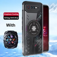 For Asus ROG 6 Pro Cooling Case For ASUS ROG 7 Graphene Aluminum Alloy Game Heat Dissipation Cover + Radiator For ROG Phone 6 / 6D ROG7