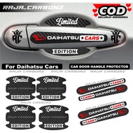 8pcs Daihatsu Car Door Handle Protector Sticker Carbon Handle Daihatsu