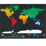 Map Of Scratch The World Travel Edition Deluxe Scratch Map Personalized Off