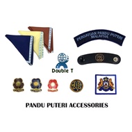 Pandu Puteri Accessories Scarf Woggle Lencana Bahu Lencana Scarf Johor Badge Dunia Tenderfoot