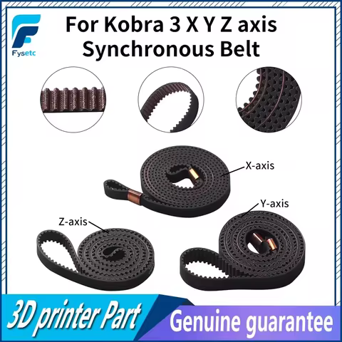 For Kobra 3 X Y Z axis Synchronous Belt High Temperature And Wear Resistance Belt For Kobra 3 3D Pri