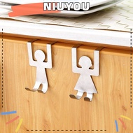 NIUYOU Cartoon Human Hook, Home Decoration Kitchen Gadgets Hook,  Stainless Steel Clothes Hanger