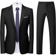 Men's Formal Blazer Suit for Weddings - Premium Black Casual Blazer Suit for Men