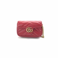 Gucci 紅色 marmont supermini 肩背包