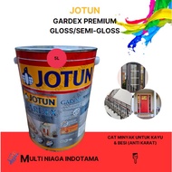(PASTI DISKON) JOTUN GARDEX PREMIUM GLOSS/SEMI-GLOSS (5L/7KG) / CAT MINYAK KHUSUS KAYU & BESI (ANTI 