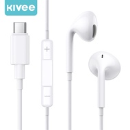 KIVEE หูฟัง หูฟังมือถือ หูฟังมีสาย หูฟังเบสหนักๆ หูฟังโทรศัพท์ Earphone หัวแบบ Type-C/Lightning ลำโพ