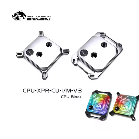 Bykski CPU Block Use for INTEL LGA115X 1200 1700 2011 /AMD Ryzen 3/5/7 X470 X570 Water Cooler Radiat