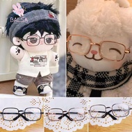 BALSA 8.5CM Glasses, 8.5CM Toys Mini Doll Glasses, Creative Multi Color Rectangle  Glasses Plush Dol