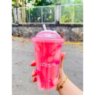 Loreal gift cups, 2-layer thermos cups