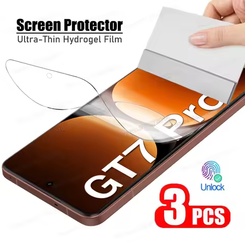 3Pcs Hydrogel Film For Realme GT 7 GT7 Pro Screen Protector For Realme GT 6 6T 5 Pro GT5 GT6 Gel Fil