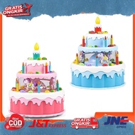NEW TREND Children's Toys ELECTRIC ROTARY CAKE Birthday Cake Toys MARKET