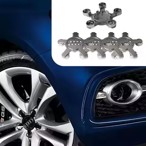 4pcs 135mm Car Styling Wheel Center Cap Hub Covers Badge 4F0601165N For Audi Sline TT RS A4 B7 B8 B9