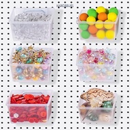 NARCISSUS13A0E Pegboard Hooks, PP Pegboard Bins, Office Workshop Organizing Accessories
