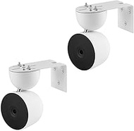 2 Pack Adhesive Wall Mount Bracket Compatible with Google Nest Cam Indoor Security Camera Wired- 2nd Generation, Metal Wall Mount Bracket Corner Mount, Easy to Install, White