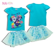 My Little Pony ชุดเซ็ทเด็ก เสื้อ + กางเกง ลายการ์ตูนโพนี่ My Little Pony จาก NADreams ผ้าคอตตอน รุ่นเด็กเล็ก