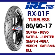 Irc Rx-01F 80/ 90-17 Tubeless Tire Donut Tire irc 80/90-17 motorcycle tire satria Jupiter MX Vixion 