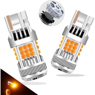 7440 LED Bulb Amber Yellow 4000 Lumens for Turn Signal Lights, CANBUS Error Free, with Built-in Resi
