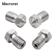 2pcs V5 V6 Stainless Steel Nozzle 0.2/0.3/0.4/0.5mm M6 Thread Nozzle for 3D Printer E3d 1.75MM Full 