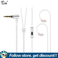 TRN A7 Type-C/3.5mm Earphone Cable QDC/S/C Pin Silver-plate Copper Upgrade Earbuds Line With Mic/No 
