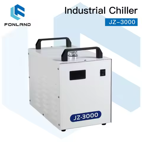 FONLAND JZ-3000 Industrial Water Chiller for CO2 Laser Engraving Cutting Machine Cooling 60-80W Lase