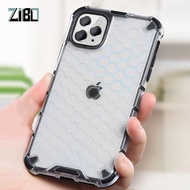 Honeycomb Shockproof Transparent Armor Case For iPhone 11 12 13 14 15 Pro Max 7 8 Plus XS Max XR X Soft TPU Hard PC Back Cover Luxury Protective Phone Casing