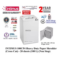 INTIMUS 100CP4 Heavy Duty Paper Shredder (Cross Cut) - 20 sheets (100 L) (Non Stop, Cross Cut, Paper Shredder, Shredder