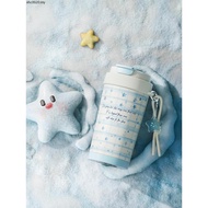 Face face2025 Coffee Cup Ceramic Liner Thermos Cup Female Straw Water Cup New Style High-value Birth