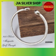 Ready Stock | Original 925 Silver Megnetic Golf Bangle (222066) | 925纯银 手镯 | Gelang Tangan Bangle Perak 925