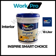 18L Dulux Inspire Smart Choice Interior Matt Finish Paint Matex Cat Air Dinding Dalam Tak Kilat 18 L