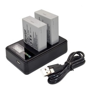 2Pack LP-E8 Battery Packs and LCD Dual Charger Compatible with Canon Rebel T3i T5i T2i T4i,EOS 700D 