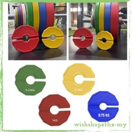 [WishshopefhxMY] Dumbbell Fractional Weight Plate Dumbell Weights Portable 0.25/0.5/0.75/1 kg Gym Su