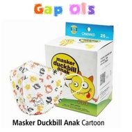 Onemed Masker anak duckbill Onemed Masker duckbill anak motif Cartoon