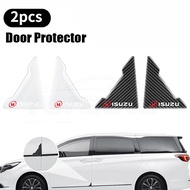 [Ready Stock] 2/4Pcs ISUZU Carbon Fiber Patten Car Door Corner Protector Sticker Car Door Anti Colli