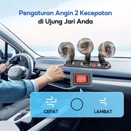 SOARFLY 3 Head Car Fan 12/ 24V Truck Cooling Fan USB Dashboard 360 Rotation Fan Car Cooling Large Tr