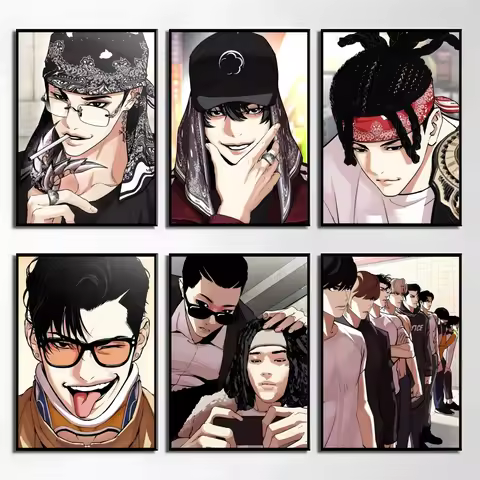 Popular Korea Bl Anime L-Lookism Poster Elegant And Affordable Wall Art Stickers For Dormitory Livin