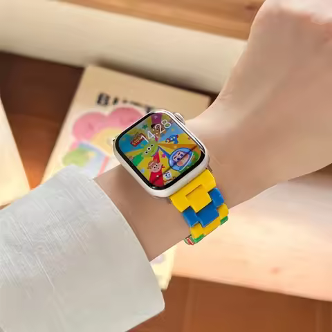 Lego Blocking WatchBand for IWatch Ultra 10 9 8 7 6 5 4 SE Plastic Bracelet Strap Unisex for Apple W