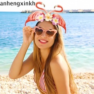 ANHENGXIN Hawaiian Party Headband, Pineapple Flamingo Party Props Hairband, Funny Hairband Coconut T