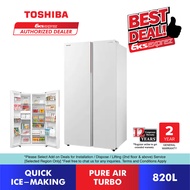 Toshiba 820L Side by Side / Multiple-Door Inverter Fridge GR-RS905WIA-PGY(67) / GR-RF900WI-PMY(06) /