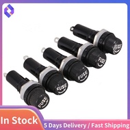 5 Pcs AC 125V 15A 6 x 30mm Panel Mount Fuse Holder