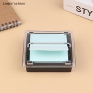 Louisfashion Sticky Note Holder Clear Color Acrylic Notes Dispenser Note Holder Sticky Notes Organiz