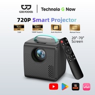 GOOJODOQ Bluetooth 5.0 Large Screen Portable Projector
