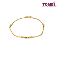 TOMEI Revelry in Joyous Circularity Bracelet, Yellow Gold 916 (BB3048-1C)