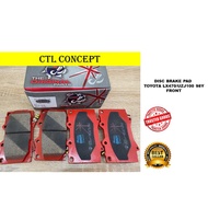 DISC BRAKE PAD TOYOTA LX470/UZJ100 98Y FRONT