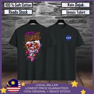 🔥Premium Cotton🔥Lest Rock Nasa Baju Viral Lelaki Men T shirt 100% Cotton Baju Tshirt Lelaki Baju Per