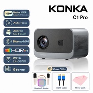KONKA C1 Pro Projector 4k Auto Focus Screen Mirror Native 1080P WiFi Bluetooth Portable Projector Mi