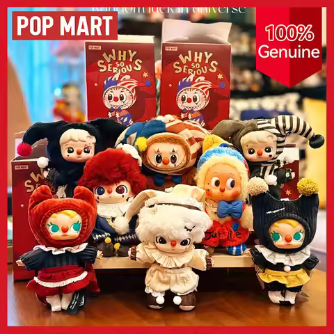 Pop Mart Original Halloween Why so Serious Plush Series Blind Box Halloween Labubu Surprise Decorati