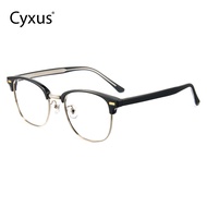 Cyxus Half Rim Browline Blue Light Filter Computer Glasses for Anti Eye Strain UV Unisex ( Women/ Me