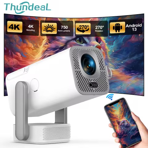 ThundeaL Full HD Projector TD80 Pro 1080P 2K 4K TD80Pro TD80W Upgrade WIFI Android Mini Beam Project